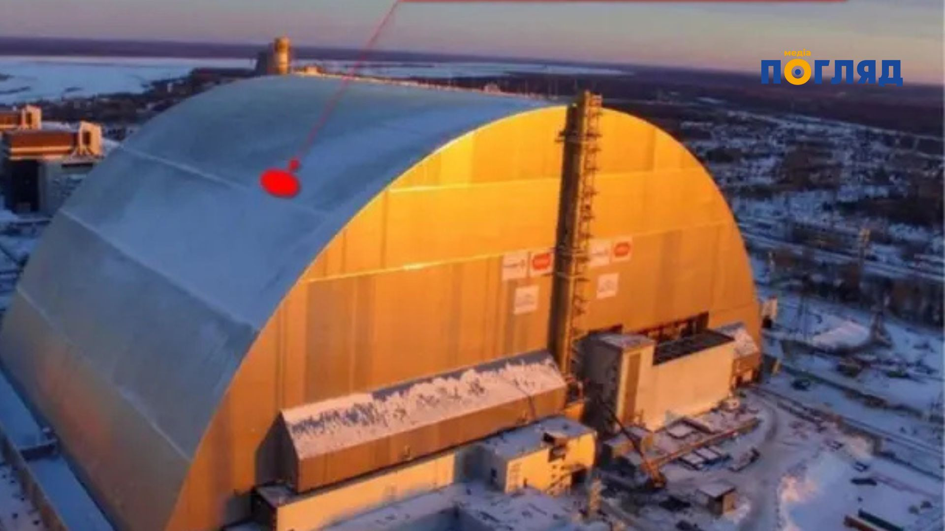 Захисна арка Чорнобильської АЕС втратила основні функції після удару росіян (ФОТО) - зображення